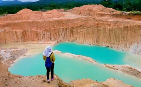 Danau Biru – Lampung Tengah, Manjakan Penggila Fotografi dengan Panoramanya yang Super Instagramable